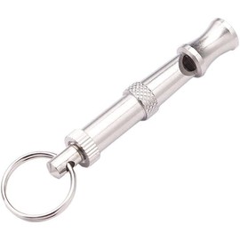 LNYMZD Silver Adjustable Ultrasonic Dog Whistle,Portable Whistle Pet Whistle Supersonic Whistle Dog Whistles for Pet Training，Training and Behavior Aids，Dog Whistles Training and Behavior Aids