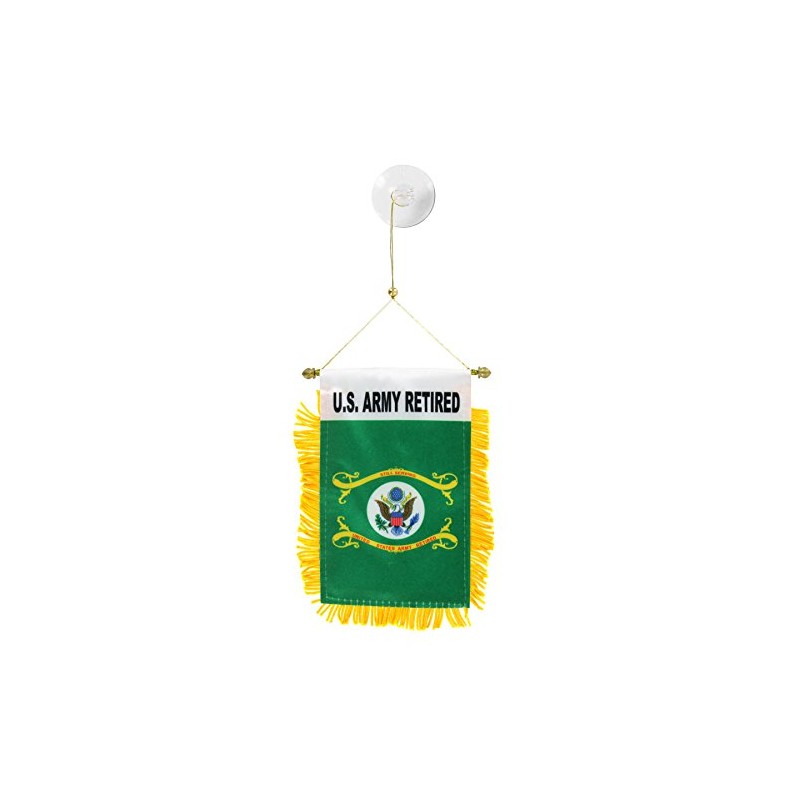 U.S. Army Retired Mini Window Banner