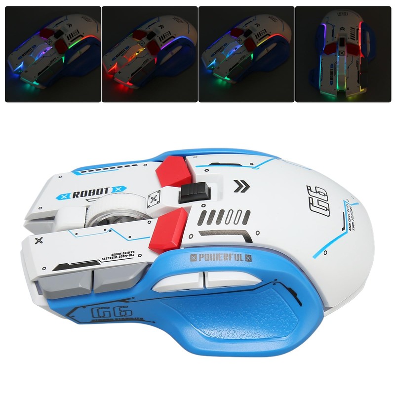 Heayzoki Ratón Bluetooth para Juegos, Tri Mode 2.4G Ratón Bluetooth