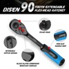 DISEN 3pcs Black Ratchet Set (1/2", 3/8", 1/4" Drive) -