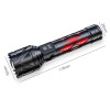 BORUiT Super Bright LED Flashlight Rechargeable Zoom Security Torch Camping