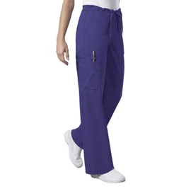 Cherokee Big and Tall Premium Core Stretch Unisex Cargo Scrubs Pant, Grape, XXXXX-Large