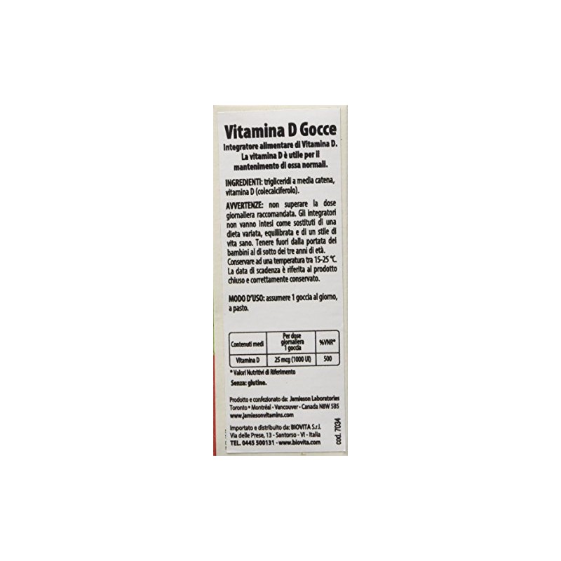Jamieson Vitamin D Droplets 1,000IU 11.4ml Liquid