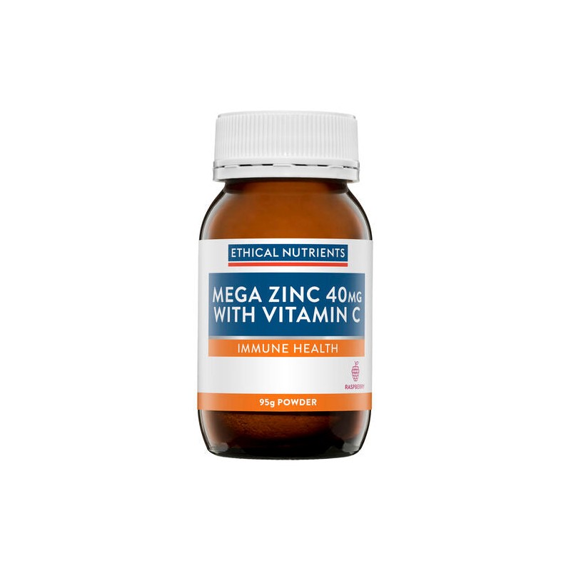 Ethical Nutrients Mega Zinc Powder 40mg (Raspberry)95G