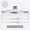 Tempered Glass Lid with Heat Resistant Handle,10.5"/26cm, Clear