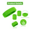 3 Pcs Green Headband and Wristbands Sweatbands Set,Retro 80s Gym