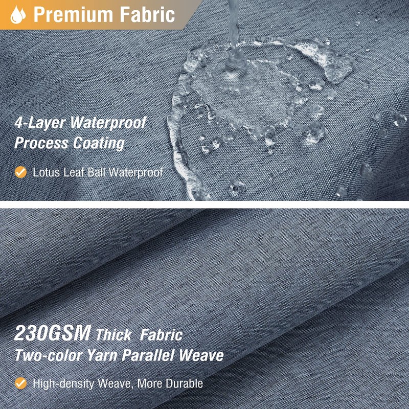 BTTN Fabric Shower Curtain, Linen Textured Heavy Duty Polyester Cloth