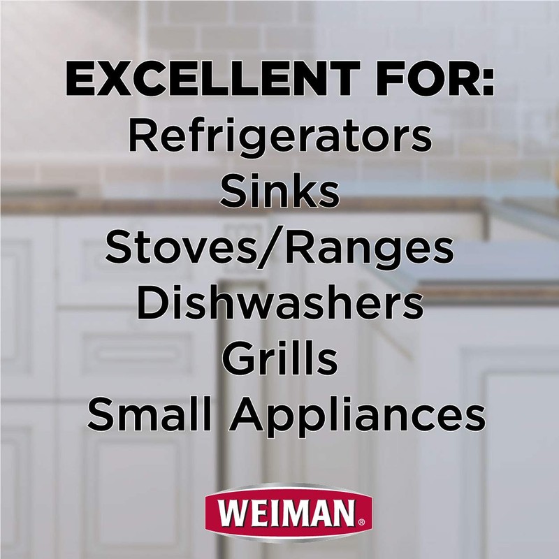 Weiman Stainless Steel Cleaner and Polish Trigger Spray - Protects