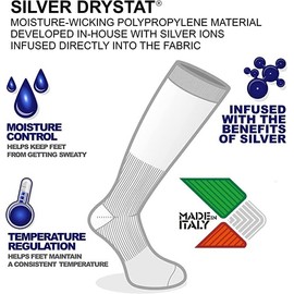 Vitalsox Tennis Ghost Drystat Anti Fungal Socks, Orange, X-Large