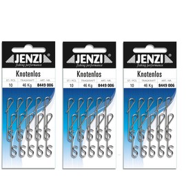 30 Pcs Jenzi Knot-Free Line Extra Strong 46 kg (3 x Packs of 10)