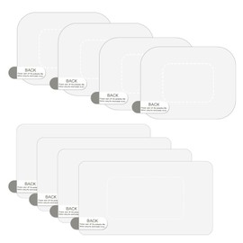 8Pcs Dashcam Windshield Sticke Clear Electrostatic Stickers Sticker Shield for Windshields,Prevent Scratching & Falling,Windshield Sticker for Mounting Dash cam Phone Projection Screen