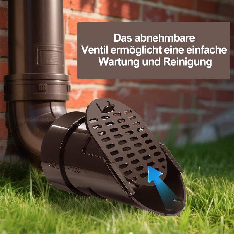 Gutter Downpipe Leaf Guard Gutter Guard (Brown)