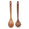 MAGICLULU 2pcs Long Handle Cooking Spoon Heat-Resistant Utensils for Stir-Frying