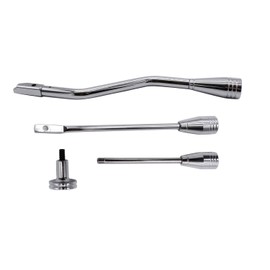 TAKPART Column Shifter Lever Turn Signal Hazard Tilt Kit Chrome Compatible for 1967-1994 Chevy Olds Buick