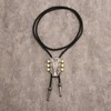COOLLA Guitar Bolo tie Rodeo Cowboy Leather Necktie Western Bolo