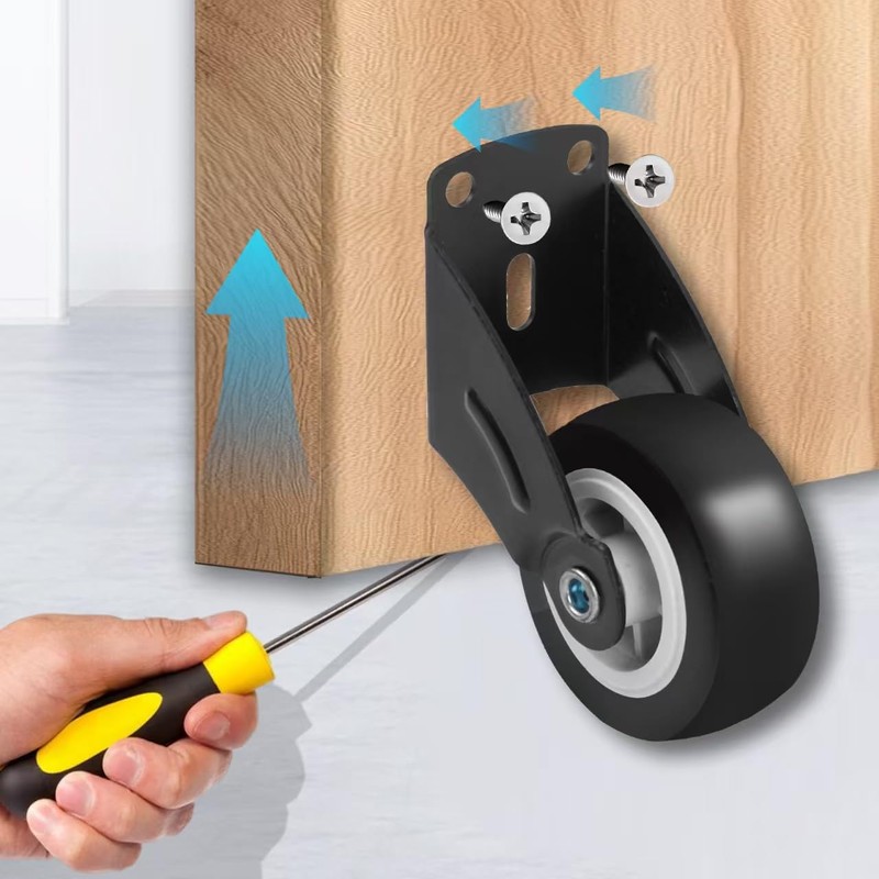Small Gate Wheel,Wooden Gate Wheel,Anti-Sag Door Bottom Support Wheels,Solving Friction