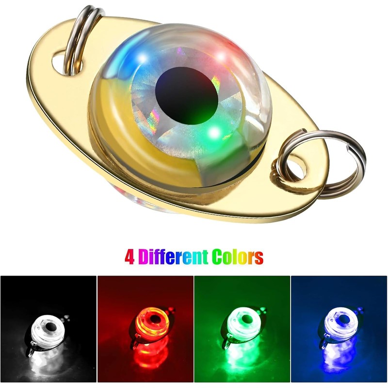 Skylety 5 Pieces LED Fishing Lures Lighted Fishing Spoons Underwater