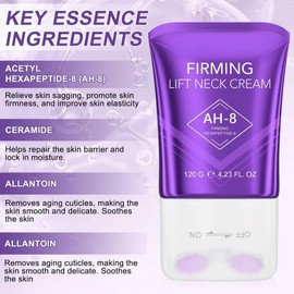 AH-8 Firming Neck Cream, Neck Firming and Tightening With Roller, Reduces Neck Lines, Moisturizes, Tightens Skin, Hydrate & Boost Elasticity, Tightening Lotions Skin Repair for Women & Men