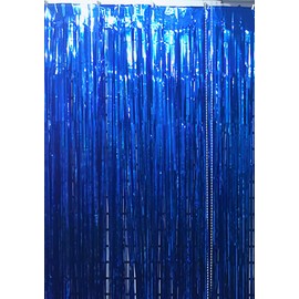 Happy Spring Shara Tape Curtain 3.3 x 6.6 ft (1 x 2 m) (Blue)
