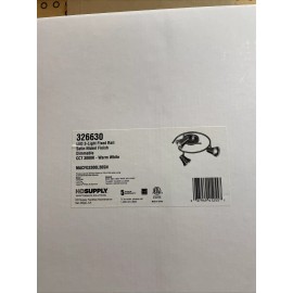 H&D Supply 2 To A Box LED 3-Light Fixed Rail Satin Nickel Finish. Dimmable NEW