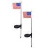 2PCS Solar Powered Garden Light Flag Lawn Stake Lamp for