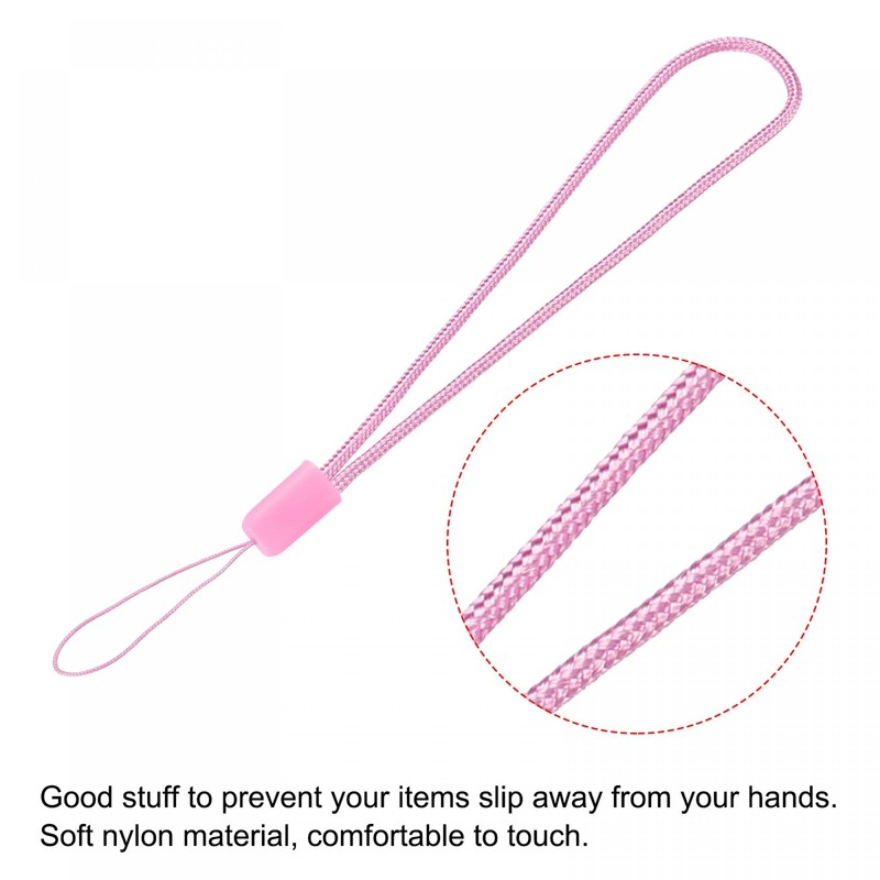 sourcing map Universal Nylon Cord Lanyards, 18cm Soft Woven Hand