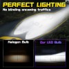 AQJ H11+H11 LED Headflight Combo Bulbs Light KIT AS For
