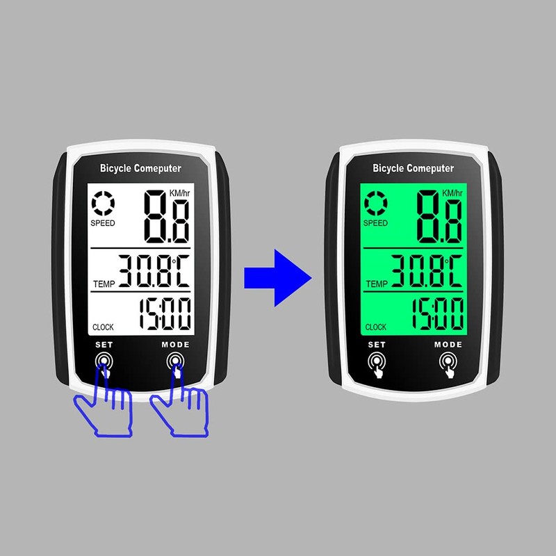 EXGUEACK Bike Computer Wired, Waterproof Bicycle Speedometer and Odometer with