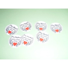 Unbranded Pre Cut One Inch Bottle Cap Images Angel Wings Free Shipping - photo, 40 images