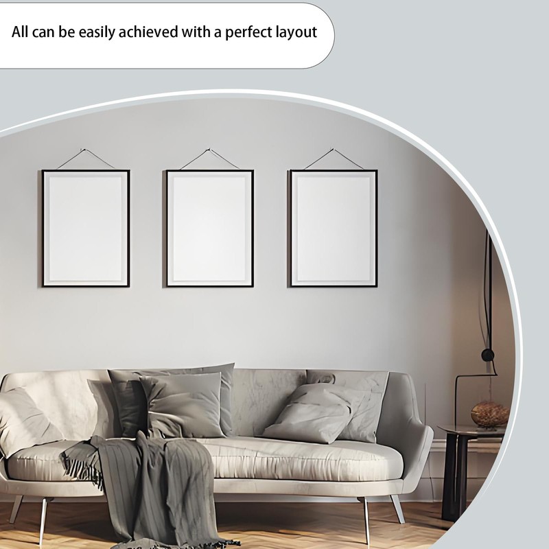 4 Sets Picture Hanging Kit, Supports up to 50lbs Include