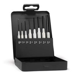 Rennsteig 457 102 5 Set Of Parallel Pin Punches With Guide Sleeve 8-Piece Storage Box 0.9 - 5.9 Mm Grey 137 X 98 22
