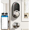 Veise RZ06C Smart Locks for Front Door, 2 Knob Handle