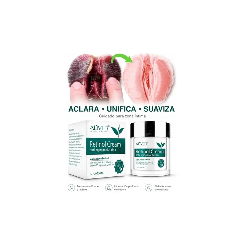 Crema Retinol 2.5% Hidratación Y Luminosidad Piel 50 Ml