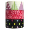 Wrapables Festive Washi Masking Tape (Set of 3), 10M L