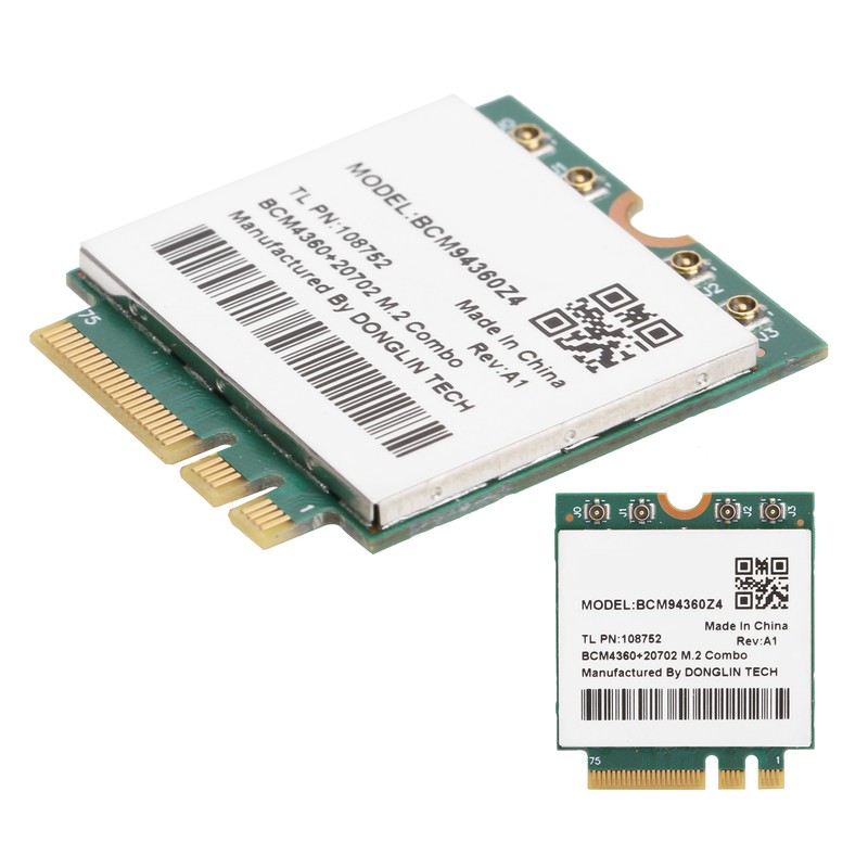 Wireless Network Card 802.11ac 1300Mbps WiFi Bluetooth 4.0 M.2 NGFF