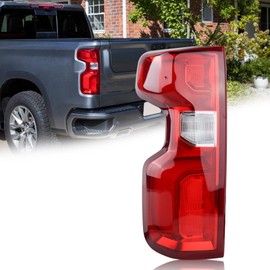 KAMDKI LH LED Type Tail Light Fit for 2019 2020 2021 2022 2023 Chevy Silverado 1500 2500HD 3500HD Left Driver Side Rear Lamp With Bulbs GM2800311 84678149