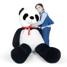LOVOUS Super Soft Giant Stuffed Animal Panda Bear Plush Toy Gifts Kids, 5.2ft(62")