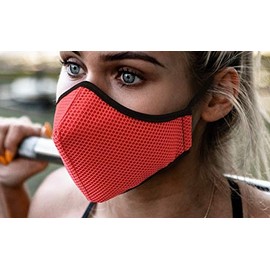 Sports Mask Pink 3D Fabric Hygienic Washable Reusable Spanish Flag