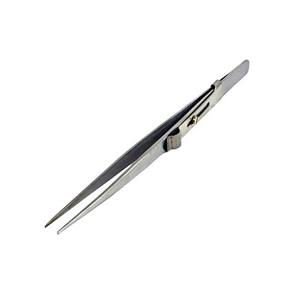 6" Diamond Gemstone Slid Locking Fine Tipped Matte Finish Jewelry