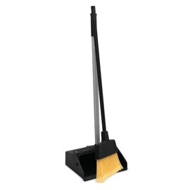 Pegasus Cleaning | Lobby Dustpan and Angled Broom | Long Handled Broom for Home and Commercial Use in Offices, Restaurants, Kitchens, Parks