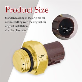 Radiator Coolant Fan Switch, Switch coolant Temperature Sensor, Water Temperature Sensor Compatible with Honda Acura CL Integra RSX TL, Civic CR-V Odyssey, Replace OEM #37760-P00-003