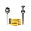 sct-888 8pc 1/4" Shank Slot ,Assembly 6 cutters & 2