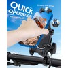 ZHILXN Anti-Theft Motorcycle Phone Mount with Vibration Dampener for ATV