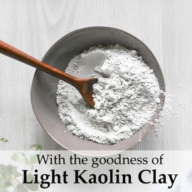 Light Kaolin Clay Powder by mi nature| Herbal Skin Care |Facial Cleansing mask, Detoxifying | Use to make Masks, Creams, Scrubs, Bath Bombs, Body Wash and Soaps | 100g (3.5Oz)