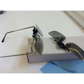 New 2 Pairs Theater 3D Tv Clip on Passive Type Circular Polarized 3D Glass Clip Case Fit for Lg Vizio 3D Tv-2 Pairs-Sold by Parts-Outlet Store