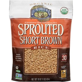 Lundberg Family Farms Sprouted Short Brown Rice, 16 Ounce