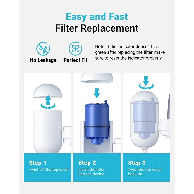 AQUA CREST CF08A Faucet Filter, Compatible with All PUR® Plus