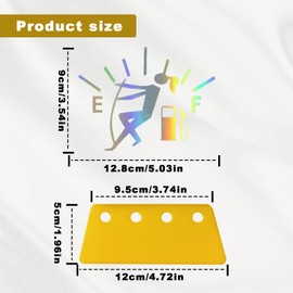 CmeRto Funny Car Stickers, High Gas Consumption Decal, woman Adjusting Fuel Gauge Empty Stickers, Waterproof Fuel Gage Stickers for Cars, Motorcycles, Trucks, Universal Car Decals((1 Pcs- Colorful)