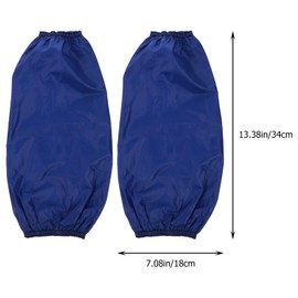 Healifty 1 Pair Waterproof Oilproof Arm Sleeves Covers Oversleeves Sleevelets Cleaning Protective Kitchen Tool Blue