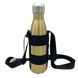 KOSTOO Water Bottle Carrier Sling Water Bottle Holder with Adjustable Shoulder Strap for Walking Short Hiking, Elastic Fastening Strap Fit for 12-40Oz (Exclude Water Bottle)